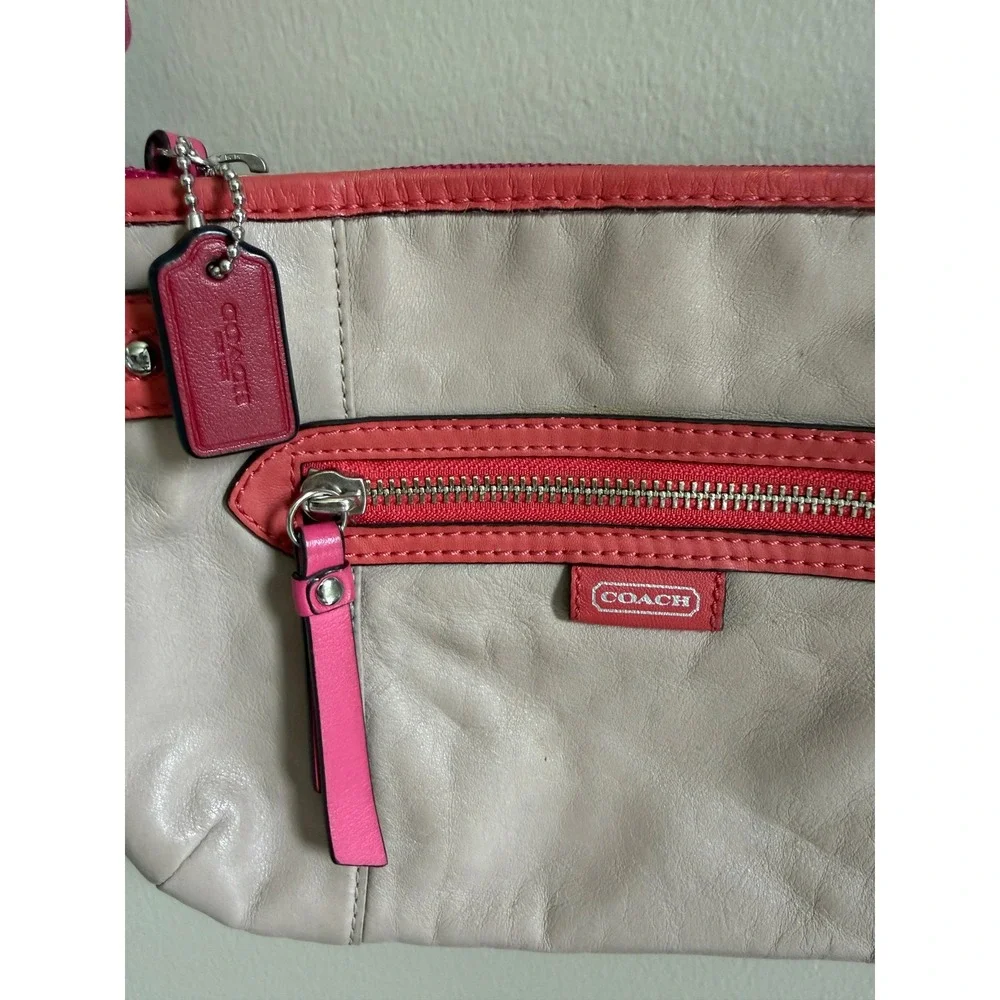 Coach Pink and Beige Crossbody Bag
